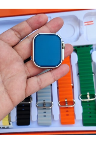 Watch 9 Ultra 7 Kordonlu Akıllı Saat + Nano Cam (İthalatçı Garantili)