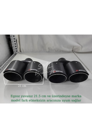 100 Mm Çiftli Akrapoviç Egzoz Ucu 100lük Akrapoviç Egzos-egsoz Uç