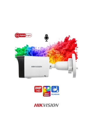 Ds-2cd1023g2-lıuf 2mp Poe Hybrid Light Güvenlik Kamerası Sesli Ve Renkli