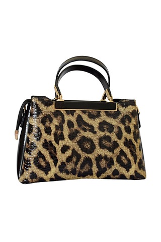 Elegant Leopar Desenli Kadın El Ve Omuz Çantası Leopar