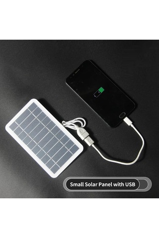 Geeksen Usb Çıkışlı Taşınabilir Güneş Paneli - Telefon Ve Power Bank Şarjı İçin Su Geçirmez Ve Dayanıklı