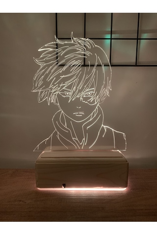 My Hero Academia Shoto Todoroki 16 Renk Gece Lambası
