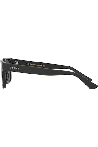 Gucci Gg 1716s 001 54 Unisex Kare Siyah Kemik Güneş Gözlüğü Siyah