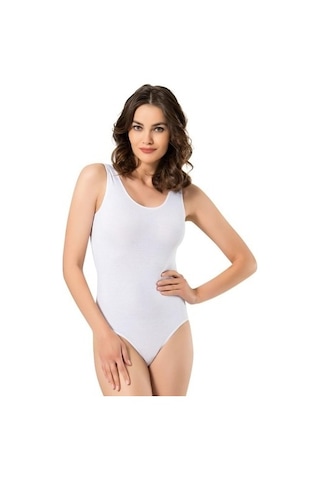 Namaldı Namaldi Kadın Likralı Geniş Askılı Çıtçıtlı Body 262- 3 Adet