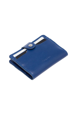 Tergan Koyu Mavi Deri Unisex Kredi Kartlık - S1kk00001653-j1f Mavi