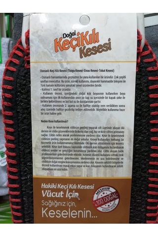 Doğal Keçi Kılı Kesesi 2'li Siyah