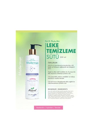 Fitoderman Leke Temizleme Sütü 225 ML