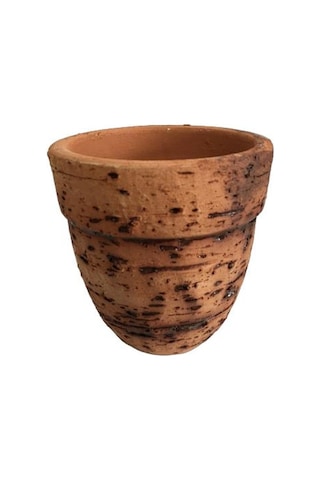 Antik Görünümlü Eskitme Toprak Saksı 12 Cm X 12 Cm 86070130