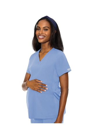 Med Couture Mc8459 Hamıle Tek Üst Ciel Mavisi