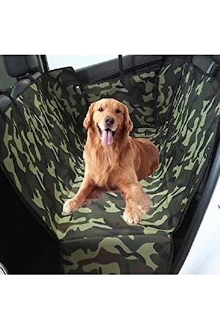 Araba İçin Köpek Örtüsü, Arka Koltuk Koruyucu Kılıf Acı Kahverengi