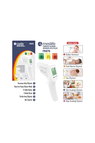 Mesilife FR870 Temassız Kızılötesi Ateş Ölçer Mesilife FR870 Temassız Kızılötesi Ateş Ölçer
