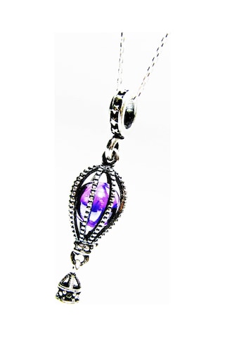 Lilahgümüştr Gümüş Balon Temalı Kadın Kolye