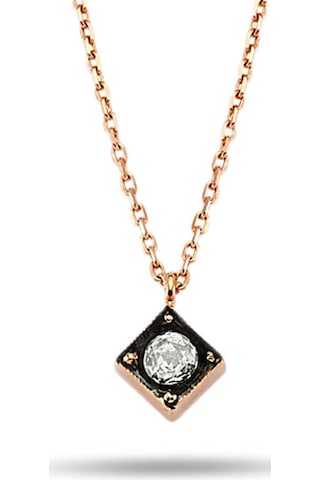 Elmas Tektaş Kolye Ucu  Kare