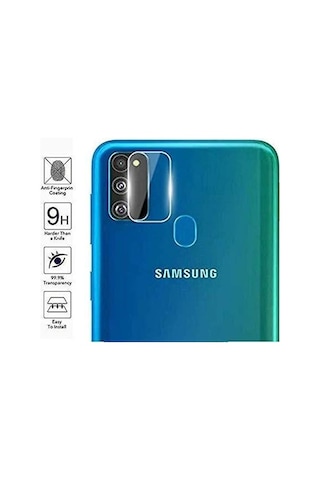 Ecrmobıle Samsung Uyumlu M21 Nano Cam Kamera Lens Koruyucu 2 Adet