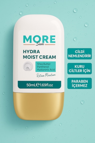 Moresun Hydra Moist Cream - Su Bazlı El Ve Yüz Nemlendirici
