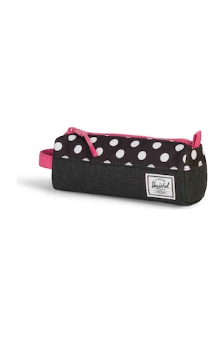 Herschel Settlement Case Black Crosshatch Pink Kalem Kutusu