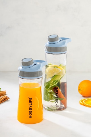 2 Li Set 730ml 530ml. Su Matarası Su Şişesi Suluk Bpa Içermez Mavi MAvi