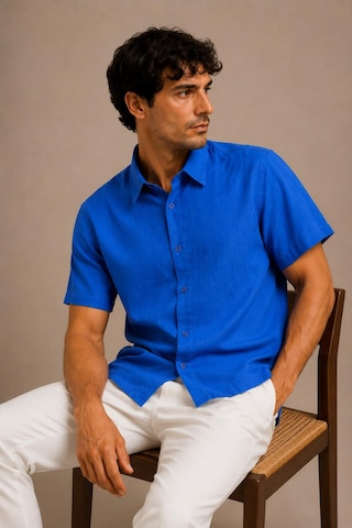 Alexandergardi Kısa Kollu %100 Pamuk Polo Yaka T-shirt Mavi