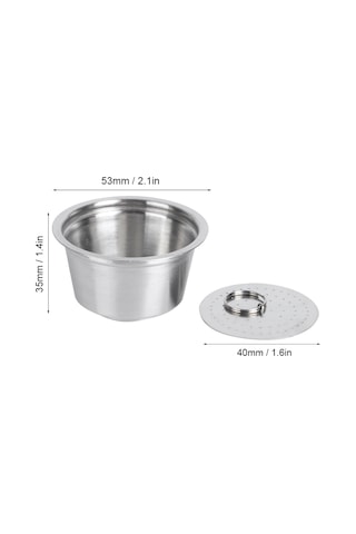 Shineyee Dolce Gusto Kahve Makinesi İçin Yeniden Kullanılabilir Paslanmaz Çelik Kapsül Bardak, Sağlıklı Filtre Sistemiyle Yeşil Renk