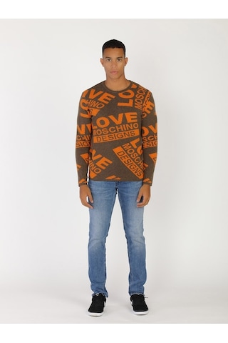 Moschino Yeni Moschıno Erkek Sweatshirt (321438356) Kahverengi