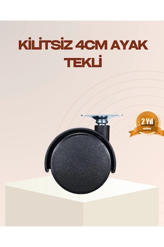 Znv Zenvia Mey İthalat 4 Cm Kilitsiz Mobilya Ayağı Tekli Kolay Dönen Masa Ve Sehpa Ayağı Znv2025 Cmn 6446404