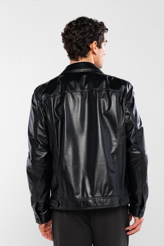 Tamer Tanca Erkek Hakiki Deri Siyah Deri Deri Mont 415 K-899 Y Erk Dr Mont Y25 Sıyah Dr Siyah