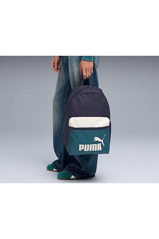 Puma Phase Color Block Backpack Sırt Çantası-en: 30 Cm, Boy: 44 Cm, Derinlik: 14 Cm 09117507 Lacivert Lacivert
