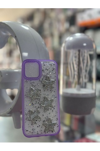 Apple Uyumlu iPhone 12 Pro Uyumlu Prl Kılıf Simli Zore Işıltı Kılıf -