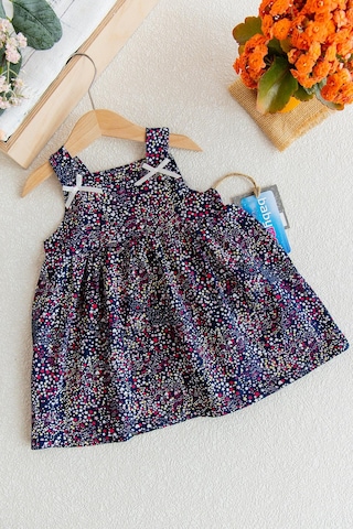 Baby Askılı Bebek Penye Elbise Kız çocuk Askılı Penye Elbise