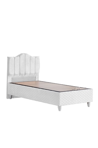 Trend İkili Set, Trend Tek Kişilik Baza Başlık Seti Beyaz 100 x 200
