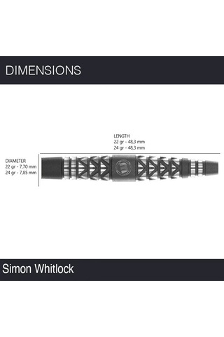 Winmau Simon Whitlock Atomised %90 Tungsten Çelik Uçlu Dart Oku