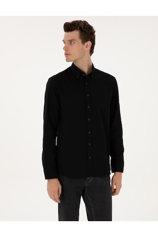 Pierre Cardin Erkek Siyah Gömlek Desenli 50311308-vr046 Siyah