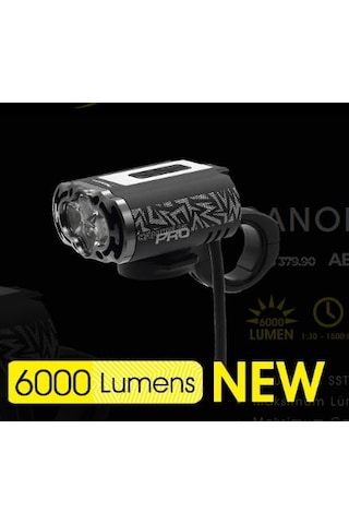 Moon Far Canopus Pro 6000 Lümen Usb Şarjlı Siyah