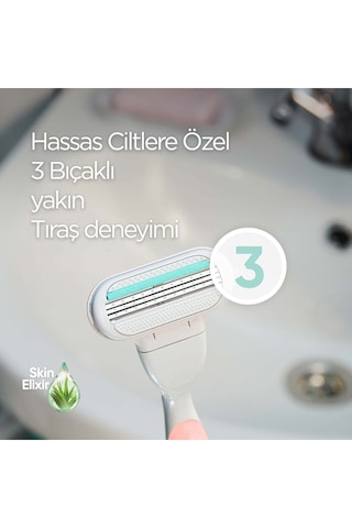 Gillette Venus Smooth Sensitive Tıraş Makinesi + Yedek Bıçak 2'li