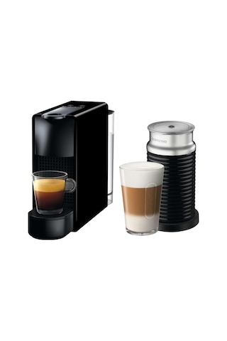 Nespresso Bundle Essenza Mini Black + Aero 3 Bl Kahve Mk.