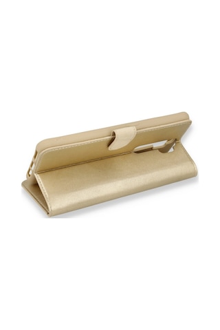 Oppo A5 2020 Kilif Cüzdanli Standli Miknatisli Kapak 446132014 - Renk / Gold Renk / Gold
