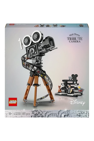 LEGO® │ Disney Walt Disney Hatırası Kamera 43230 - Yetişkinler için Model Yapım Seti (811 Parça)