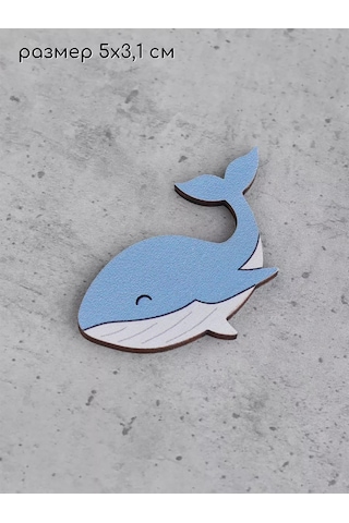 Wood Accessories Balina Broş Pimler 181438364 Mavi