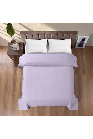 Maxstyle Çift Kişilik %100 Pamuk Pike Lila 200x220 Cm Renkli