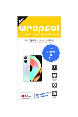 Realme 10 Pro Full Kaplama Ön Arka Ve Yanlar 360 Derece Film