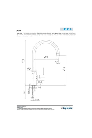 Eca 102118109 Nita Esnek Uçlu Eviye Bataryası Siyah