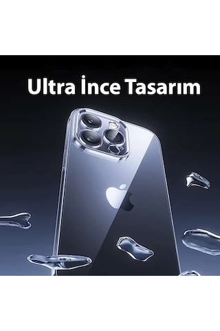 Baseus İphone 15 Schott Serisi Şeffaf Silikon Kılıf + Tempered Ekran Koruyucu Set- 5775