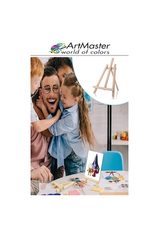 Masaüstü Küçük Şövale 28x37 Cm 1 Adet Küçük Şövalye Sanatsal Tuval Resim Tutucu Sergi Çam Ağacından İmal Edilmiştir