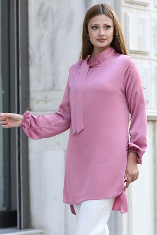 Esilanur Trend Tesettür Tunik Gül Kurusu Gülkurusu