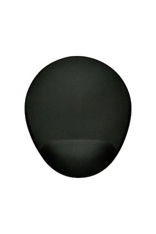 Bilek Destekli Siyah Renkli Baskılı Oval Mouse Pad
