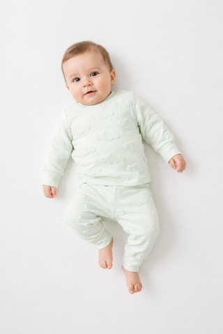 Tiffany Baby & Kids Puffy Cloudy Tasarımlı Pijama Takımı Yeşil Tiffany Baby & Kids Puffy Cloudy Tasarımlı Pijama Takımı Yeşil
