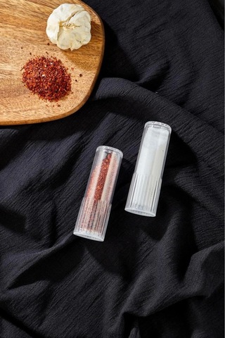 2'li Mika Kristal Tuzluk Biberlik Şefaf Royaleks-ams-033 Çok Renkli