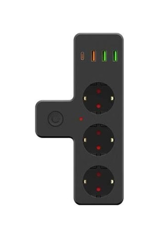 3'lü Akım Korumalı Priz Çoğaltıcı 2500w 3xusb 2.4a 1xtype-c Diğer