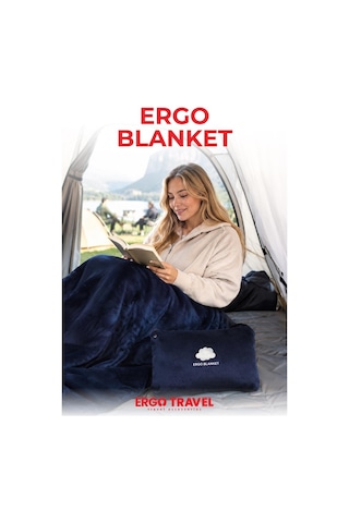 160 110 Cm Ergo Blanket Ultrasoft 250 Gr/m2 Lacivert Parıltılı Battaniye Diğer
