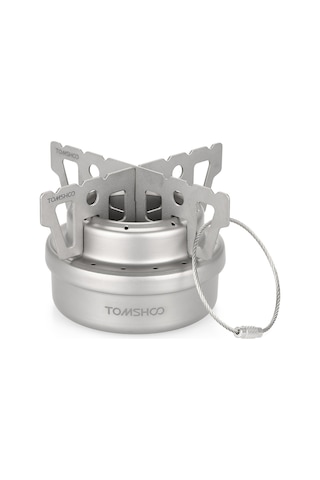 Neevoyu "ultra Hafif Titanyum Kamp Ocağı Seti - Taşınabilir Alkol Ocağı Ve Desteği" Çok Renkli